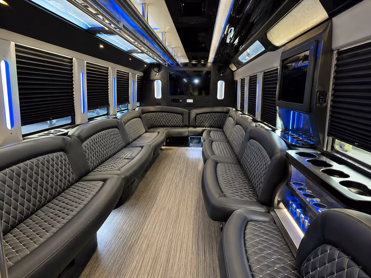 Scottsdale Bachelor & Bachelorette Transportation onboard seating