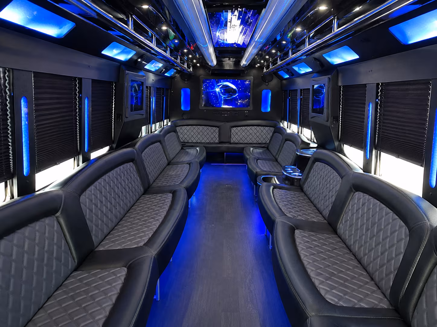 Scottsdale Birthday, Sweet 16, & Quinceañera Transportation party bus exterior