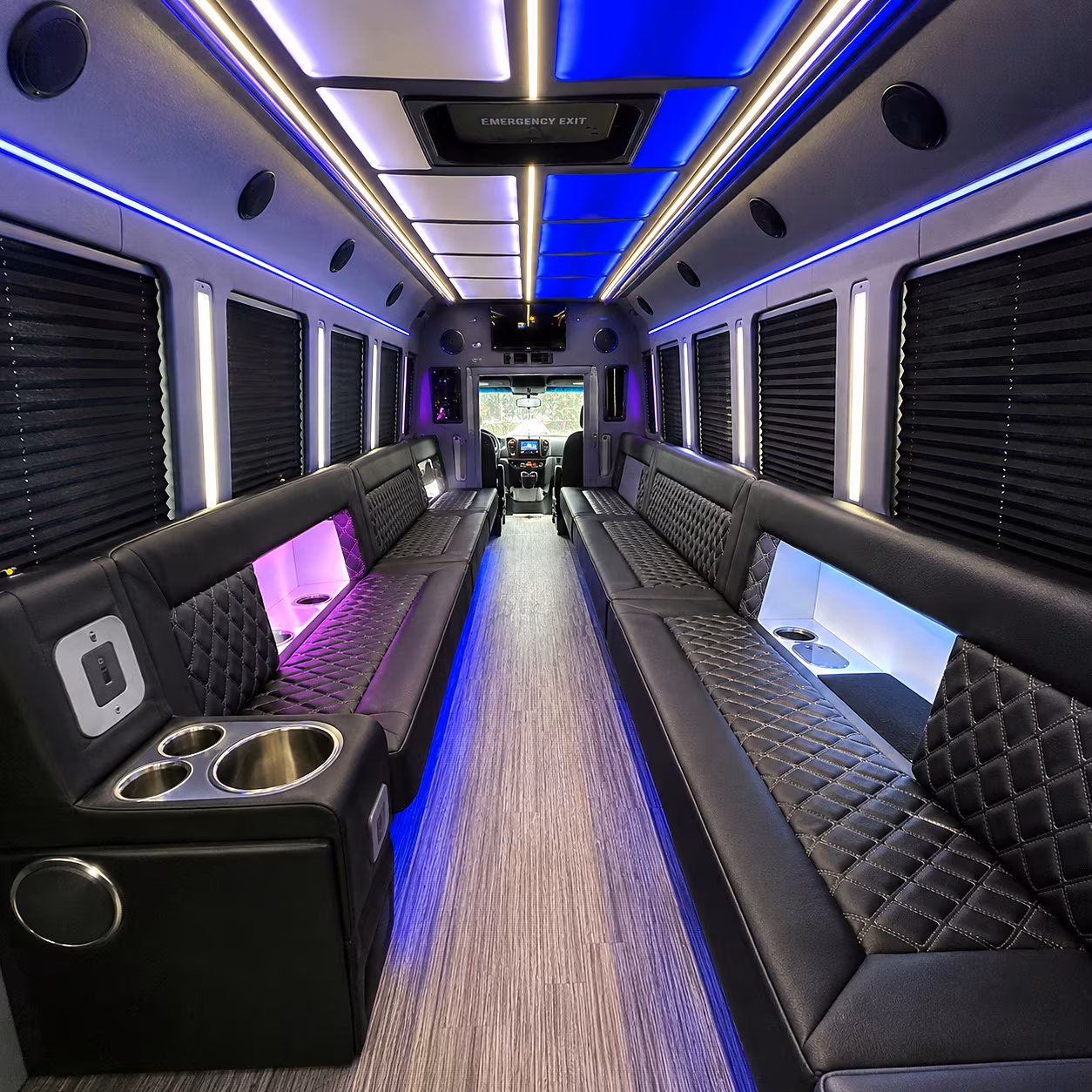 Scottsdale Private Event Transportation party bus interior