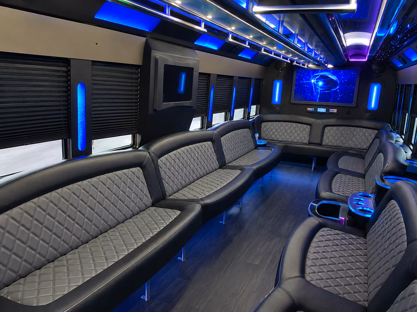 Scottsdale Private Event Transportation party bus interior
