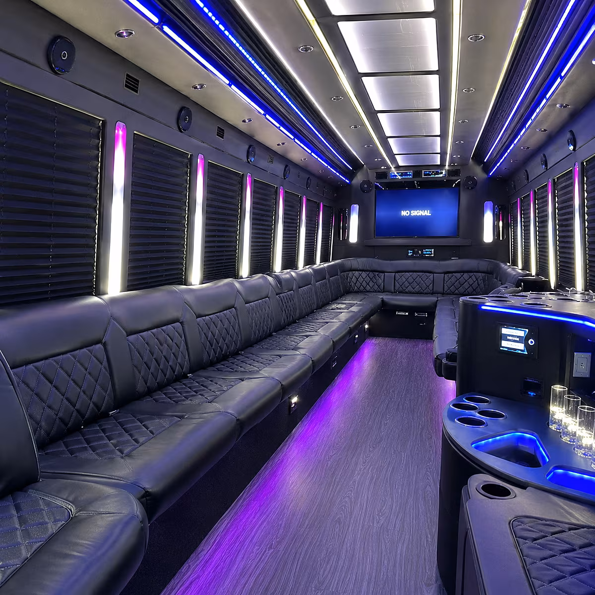 Scottsdale Prom & Homecoming Transportation party bus interior