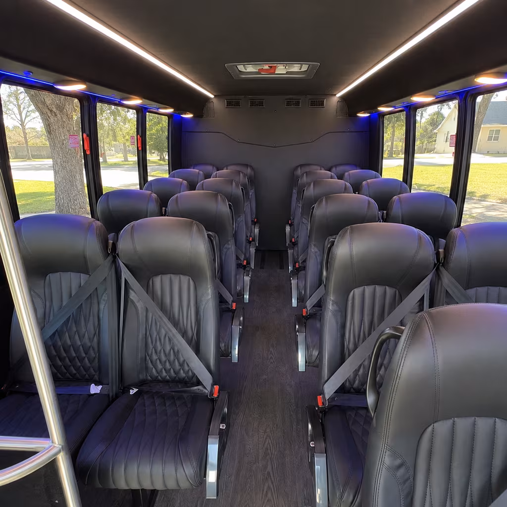 Scottsdale School Event Transportation party bus interior