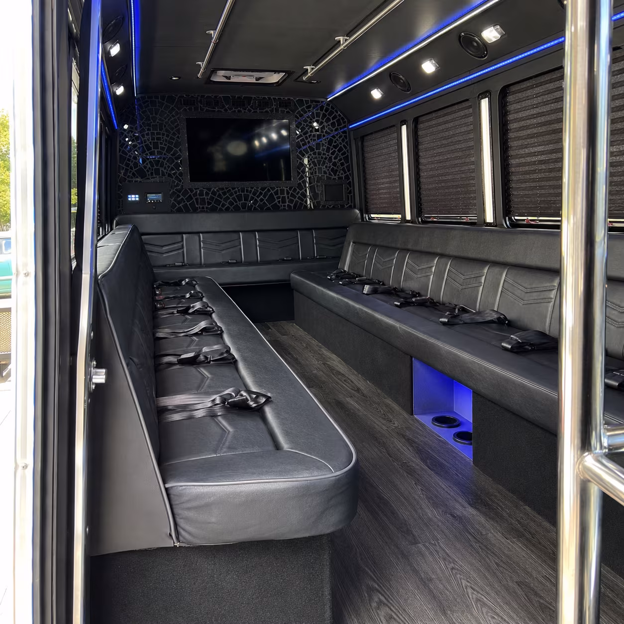 Scottsdale Wedding Transportation party bus exterior
