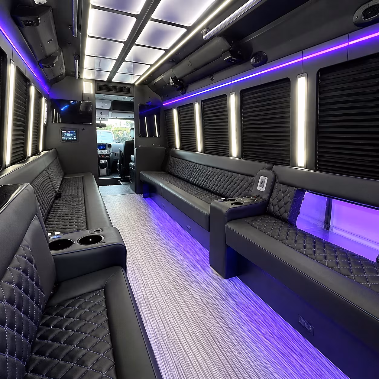 Scottsdale Winery Tour & Pub Crawl Transportation party bus interior